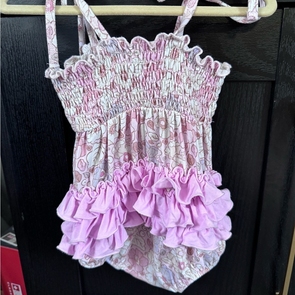 Caden Lane tie bubble romper